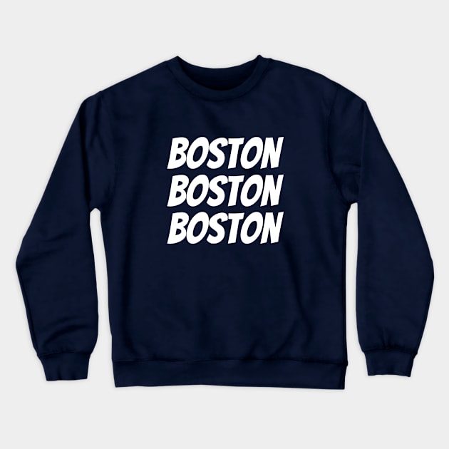 Boston Crewneck Sweatshirt by textonshirts